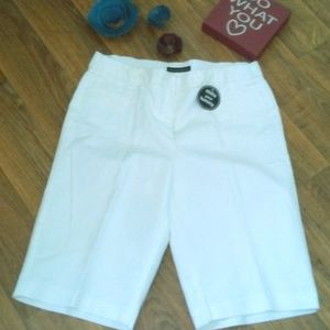 Counterparts White slim your tummy shorts